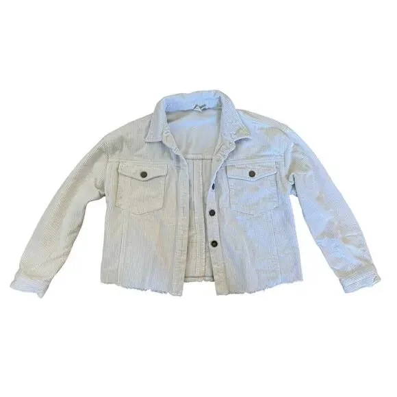 SUBLIME Punk Rock Ska 90s Upcycled Retro Vintage Corduroy Crop Jacket Size Small - Picture 4 of 12